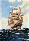 The Clan McFarlane On High Seas by Montague Dawson